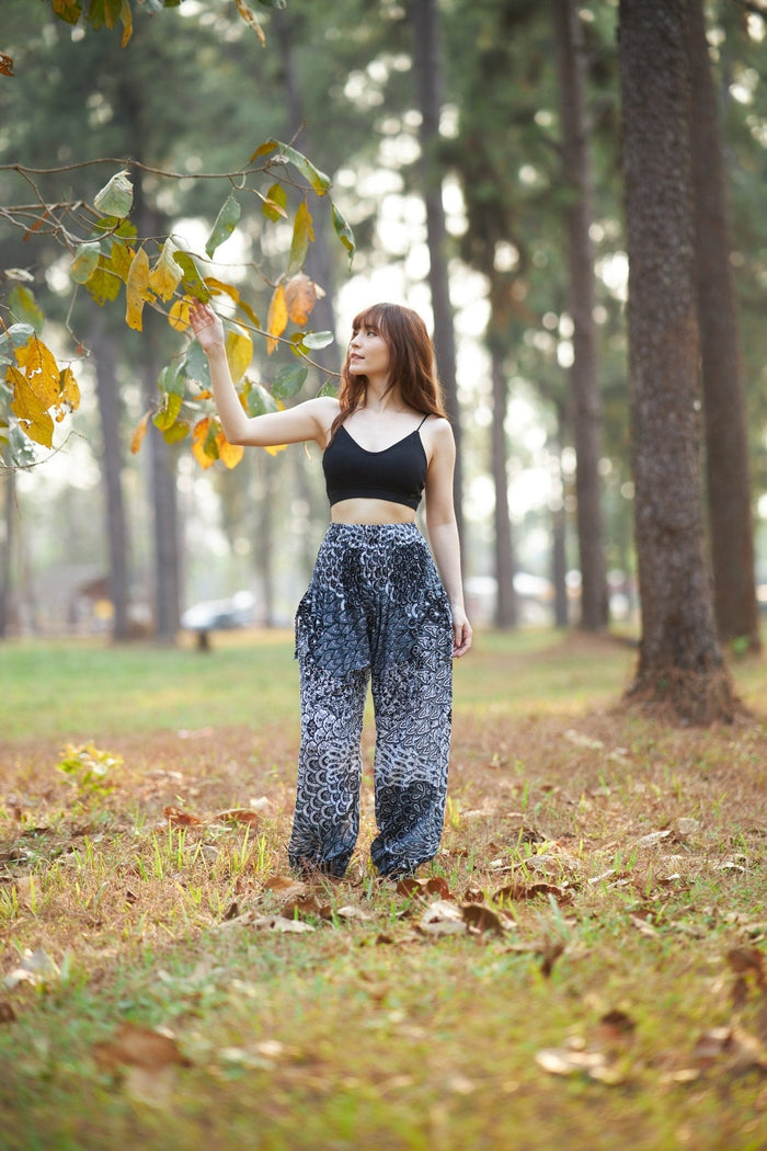 Colorful Peacock Harem Pants - Lannaclothesdesign Shop