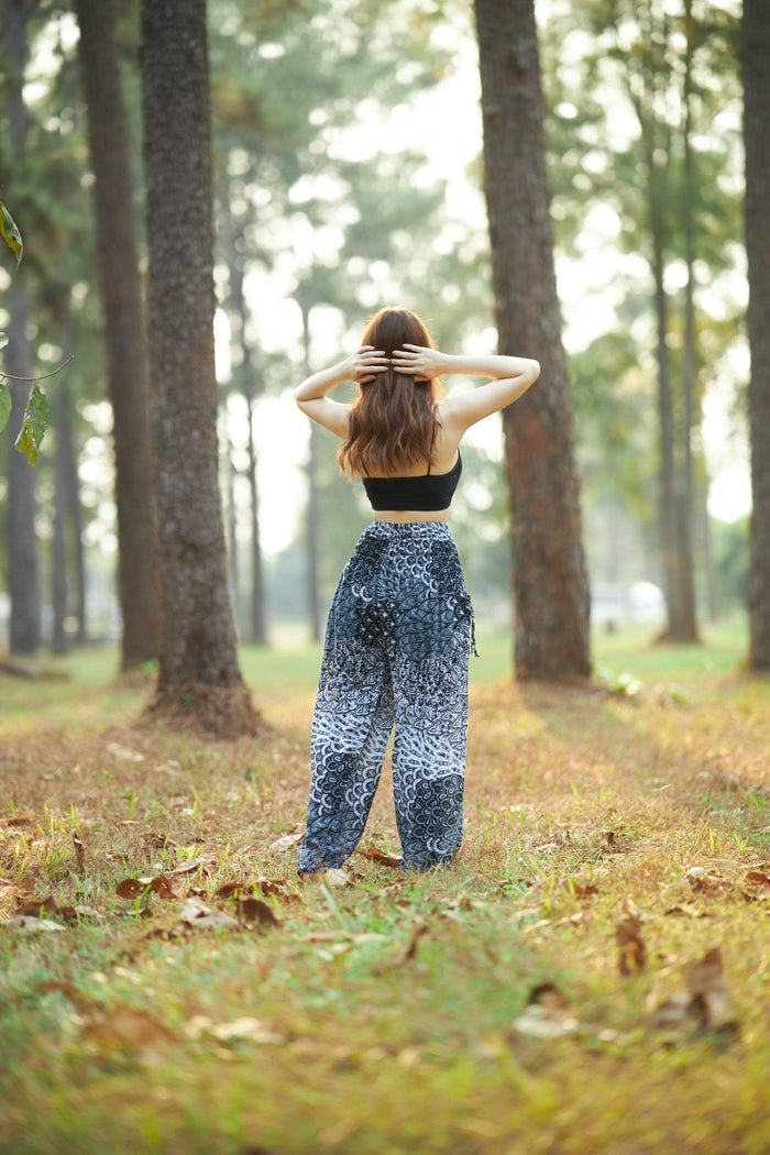 Colorful Peacock Harem Pants - Lannaclothesdesign Shop