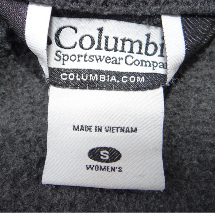 Columbia Mens Gray Full Zip Fleece Jacket High Neck Outdoor Layer Size M1