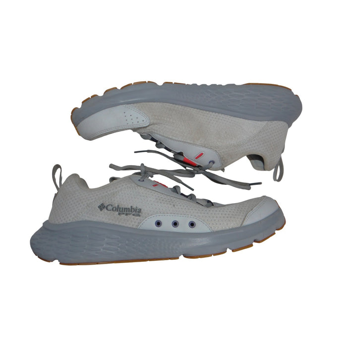 Columbia PFG Omni Max Mens Technical Fishing Shoes Grey Blue Low Top Sneakers0