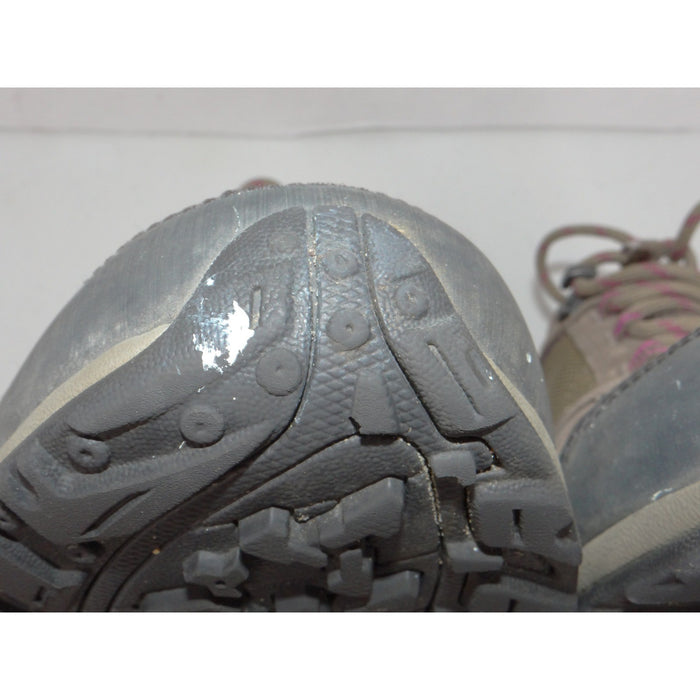 Columbia Womens YL5379 227 Brown Purple Suede Mesh Low Top Hiking Shoes Size 93