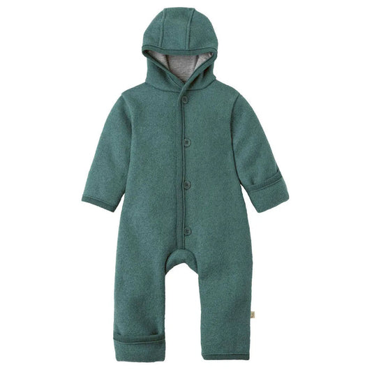 Combinaison bébé en laine bouillie Disana - Eucalyptus