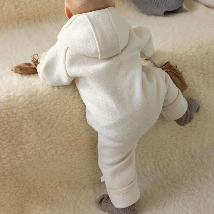 Combinaison Zip Overall en laine mérinos Disana – Naturel