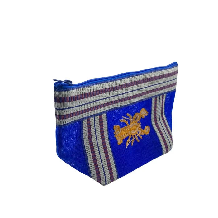 CORAL LOBSTER RECYLCLED POUCH