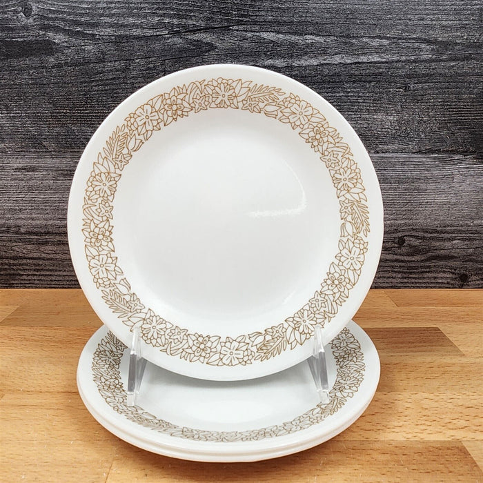 Corelle Corning Woodland Brown Set of 3 Bread and Butter Plate 6 3/4" (17cm)