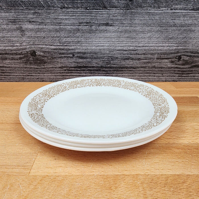 Corelle Corning Woodland Brown Set of 3 Bread and Butter Plate 6 3/4" (17cm)