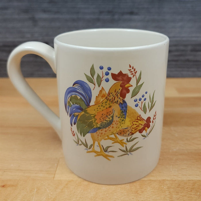 Corelle County Morning Rooster Mugs by Corning 4" Cream Farm Living Cup
