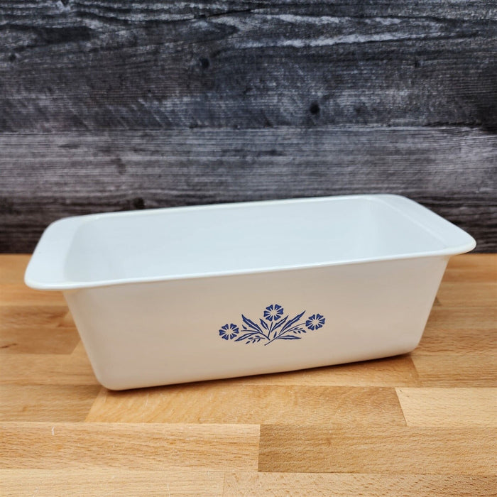 Corning Ware Pyrex Blue Cornflower 11 Inch Loaf Pan P-315-B 2QT Baking Bread Pan