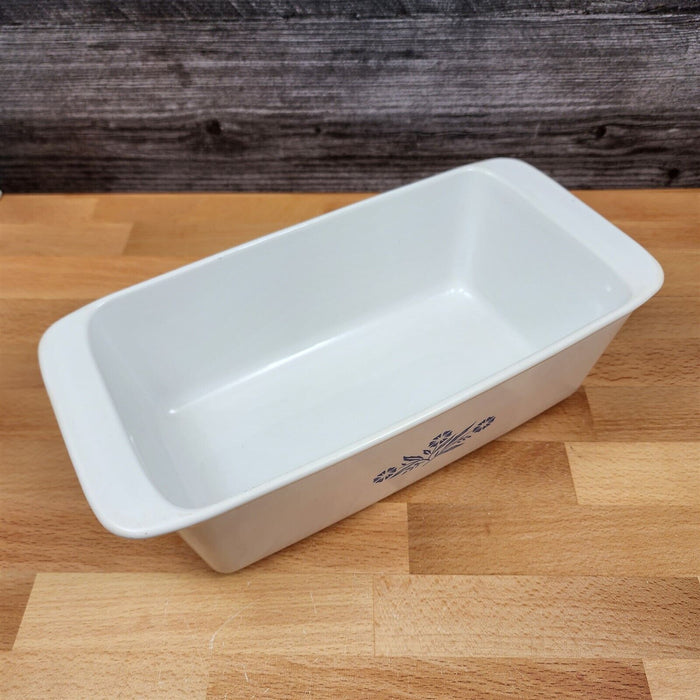 Corning Ware Pyrex Blue Cornflower 11 Inch Loaf Pan P-315-B 2QT Baking Bread Pan