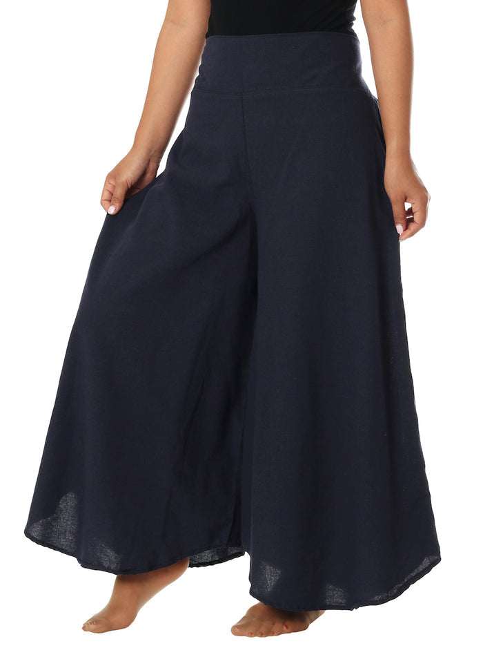 Cotton Palazzo Pants - Lannaclothesdesign Shop