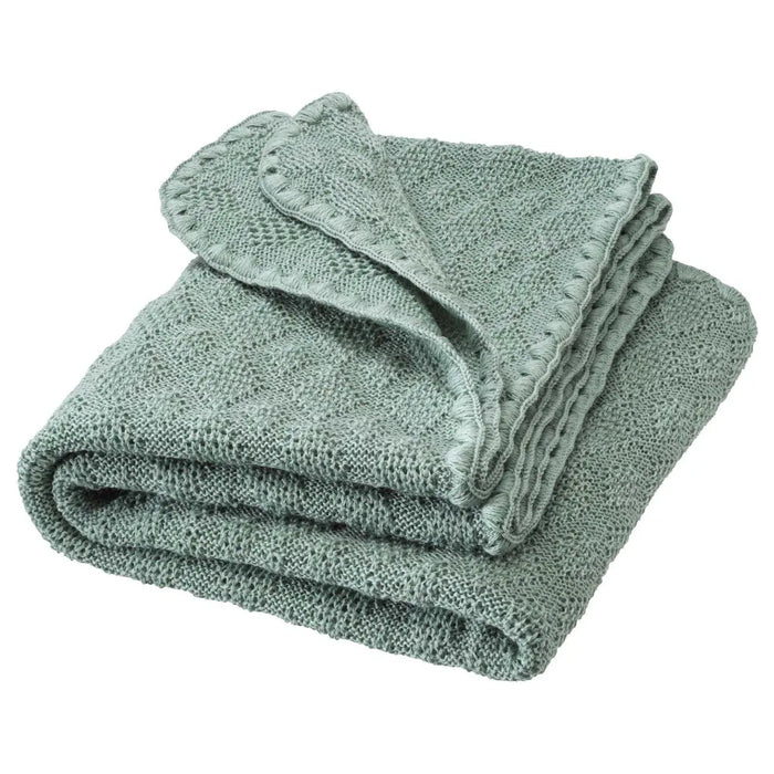Couverture bébé en laine merinos Disana - Jade