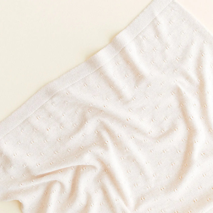 Couverture Bibi en laine mérinos extra-fine HVID – Crème