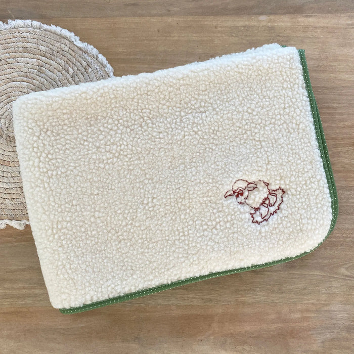 Couverture en laine vierge pour bébé Sassoupi