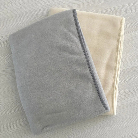 Couverture en polaire de laine et coton bio Cosilana