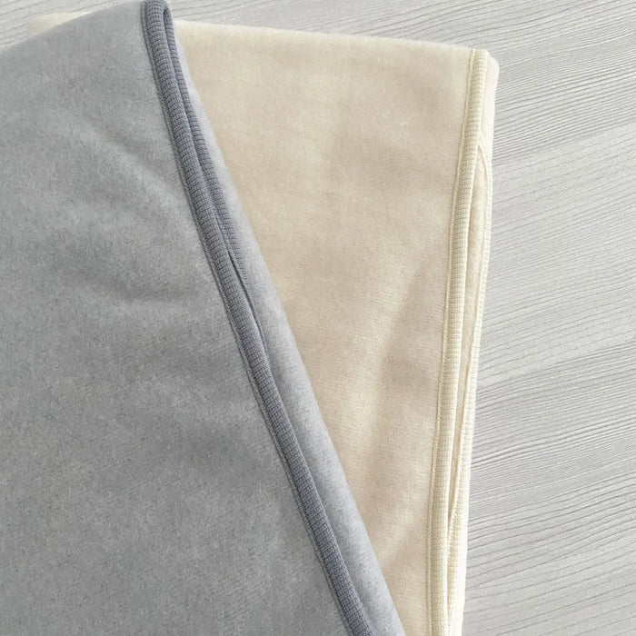 Couverture en polaire de laine et coton bio Cosilana
