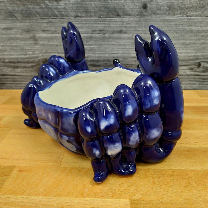 Crab Butter Bowl Dip Server with Spreader by Blue Sky and Heather Goldminc