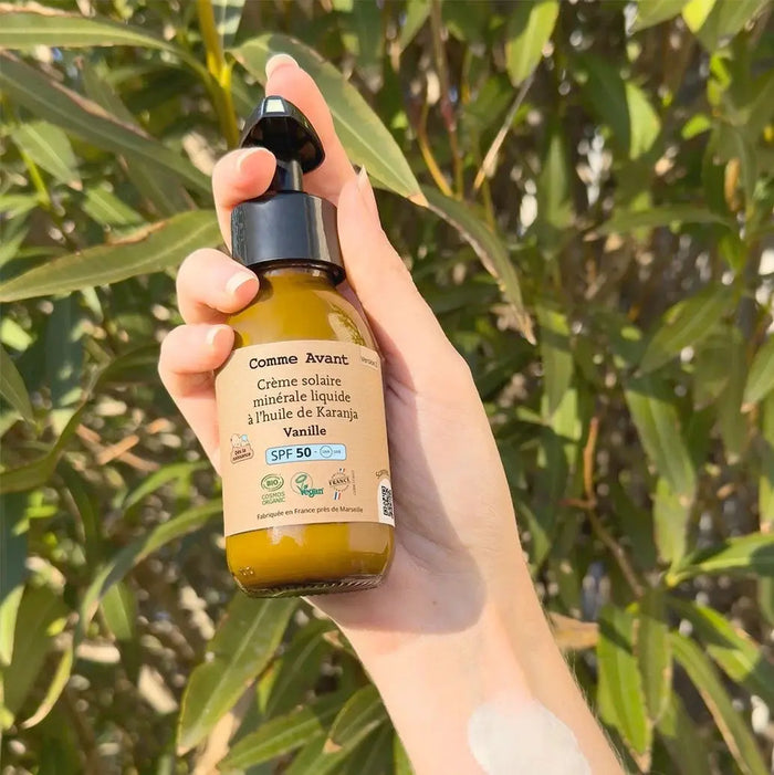 Crème solaire liquide minérale SPF50 Comme Avant - dès la naissance
