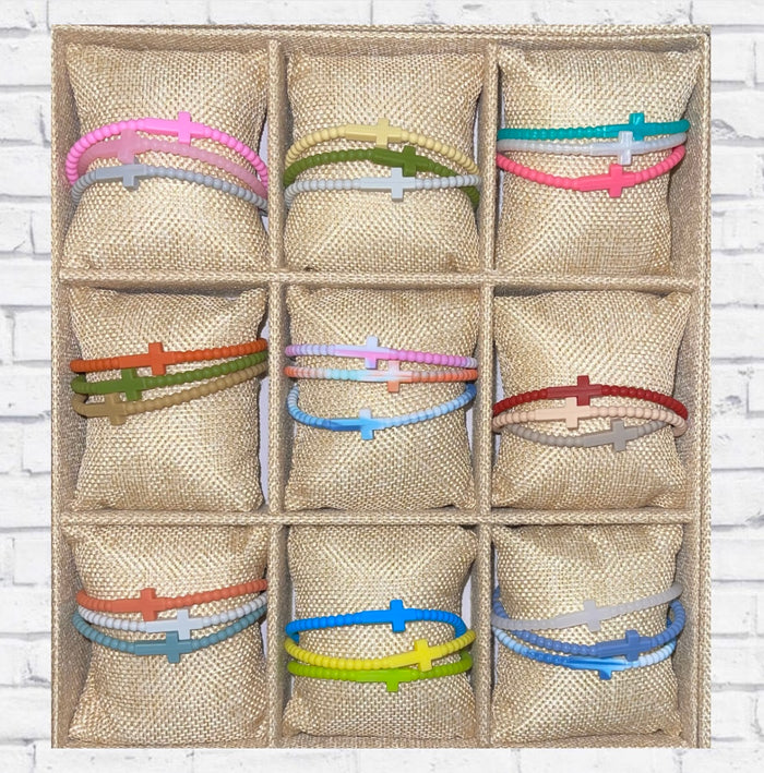 Cross Silicone Seasonal Bracelets {Ryan & Rose Jesus Bracelets}