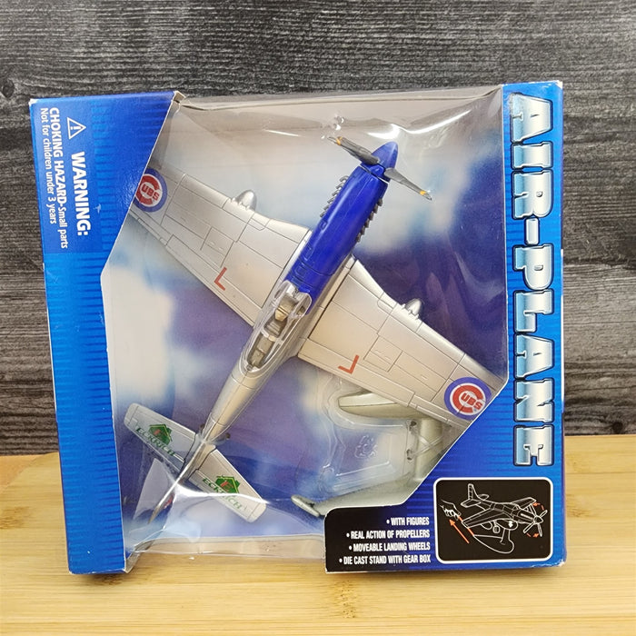 Cubs Diecast Metal Propeller P-51 Plane Action Model Airplane Collectible Boxed