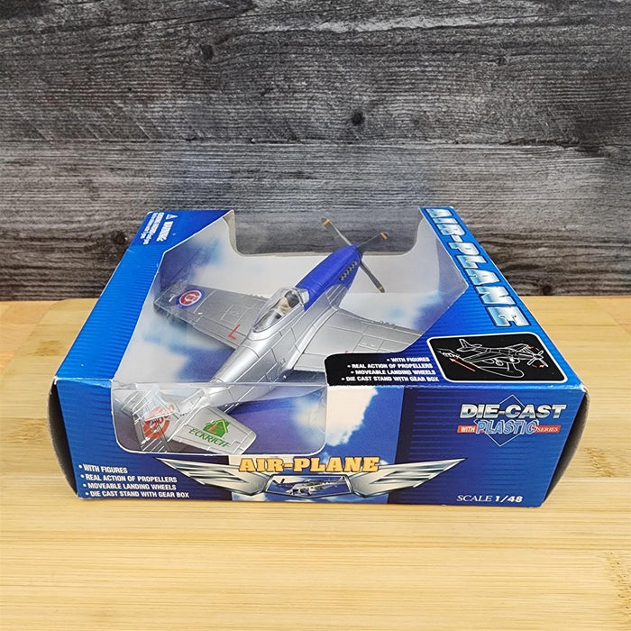 Cubs Diecast Metal Propeller P-51 Plane Action Model Airplane Collectible Boxed