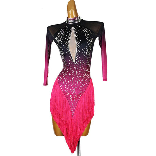 Customisable-Women's 3/4 Sleeve DanceWear Dance Dress Performance Wear