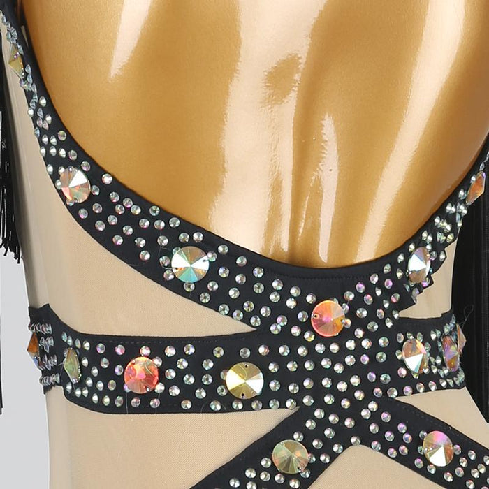 Customisable-Women's Tassel DanceWear Dance Dress Performance Wear