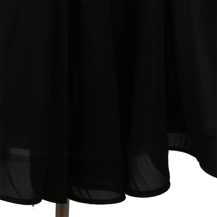 Customisable-Women's V-Neck Modern Dance Performance Dress Ballroom Dance Dress