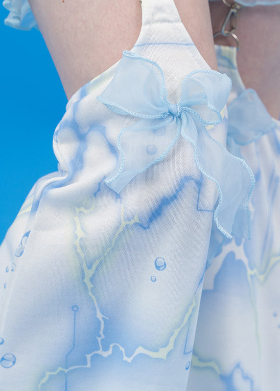 ACDC Rag Cyber Jellyfish White Leg Warmer — detail shot 2