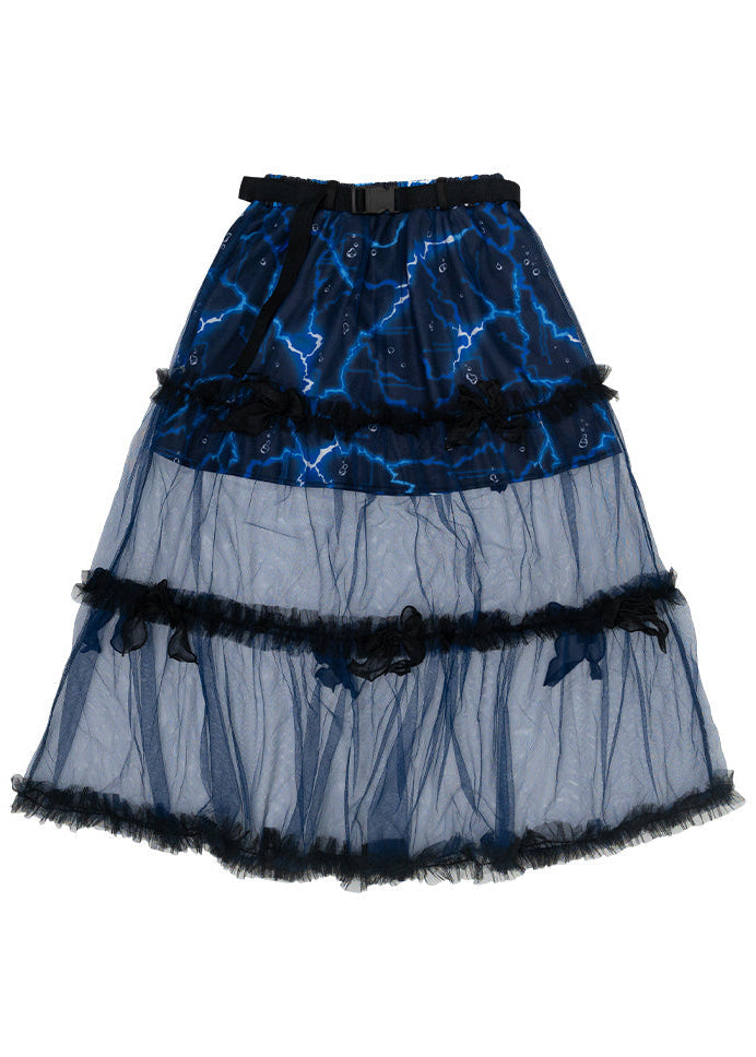 Cyber Octopus Black Tulle Skirt