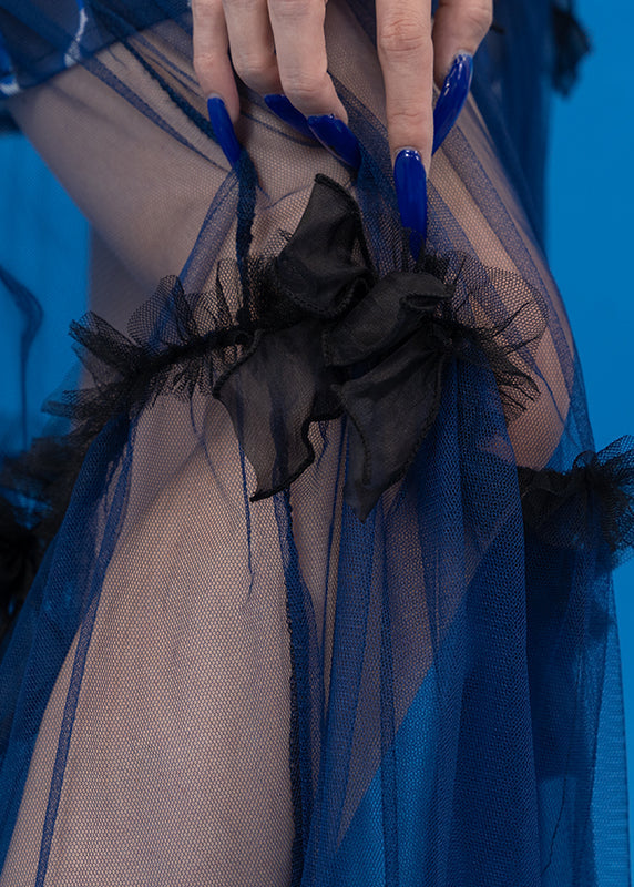 Cyber Octopus Black Tulle Skirt