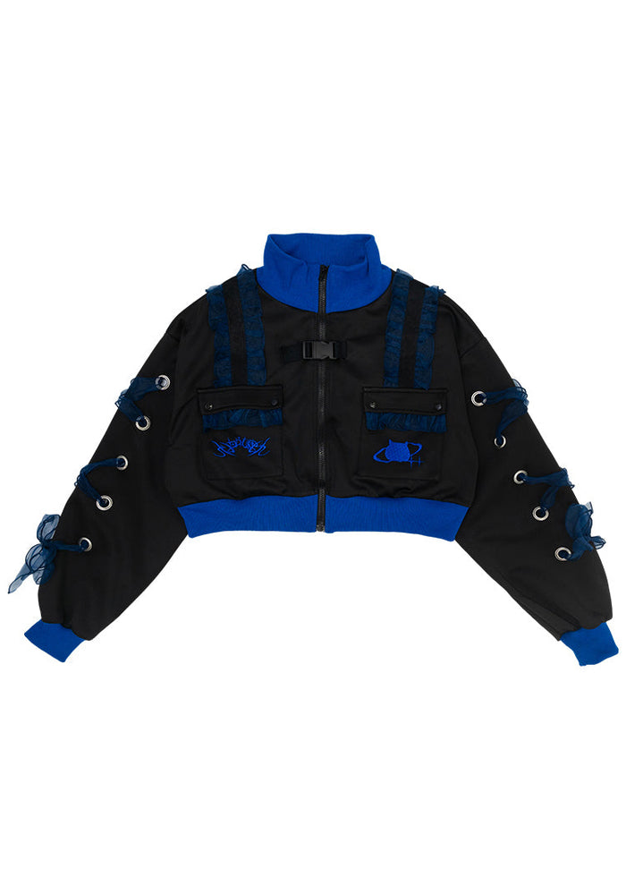 ACDC Rag Cyber Octopus Cropped Jacket — front view