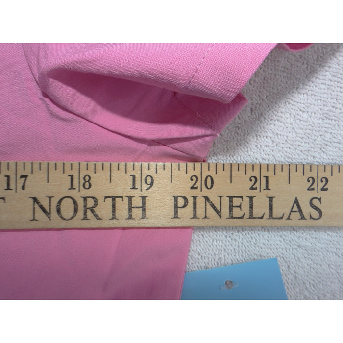 Dagacci Natural Stretch Pink V Neck Scrub Top FS2802 Womens Small Short Sleeve4