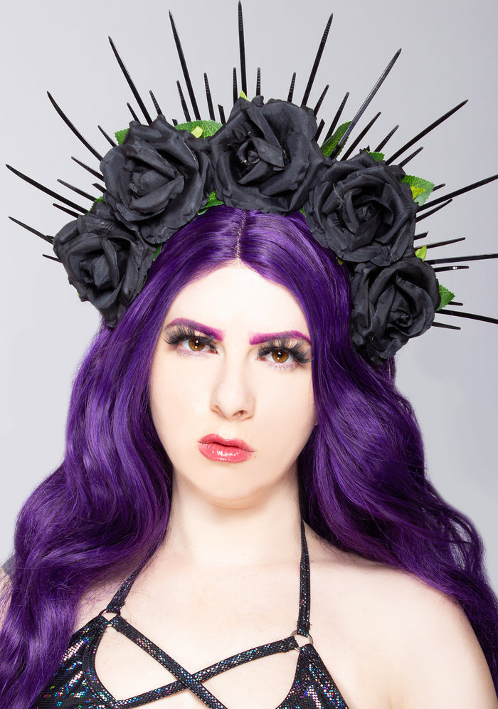 LASR Dark Royalty Rose Crown — front view