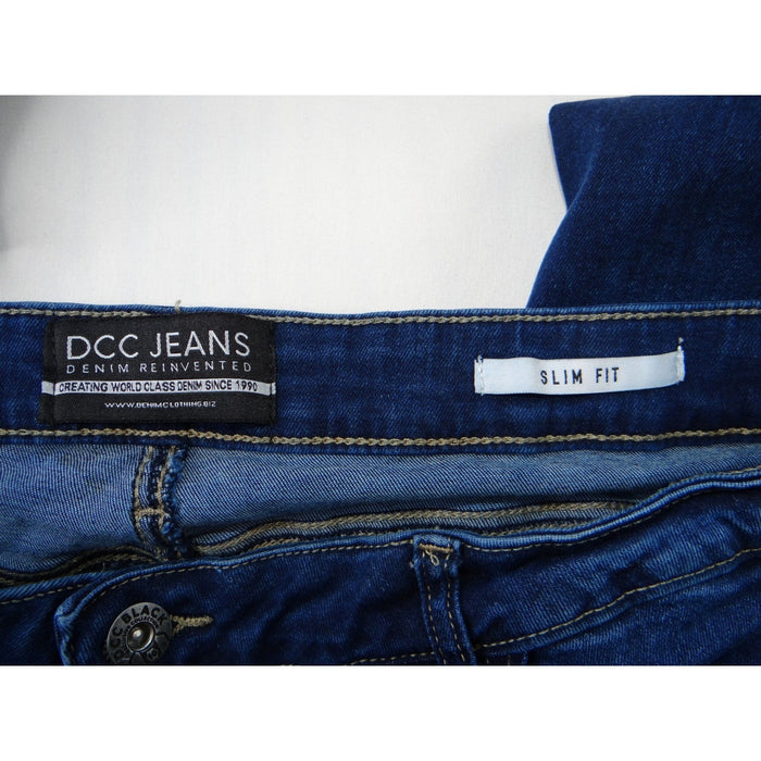 DCC JEANS Women Slim Fit Dark Wash Distressed Denim Jeans2