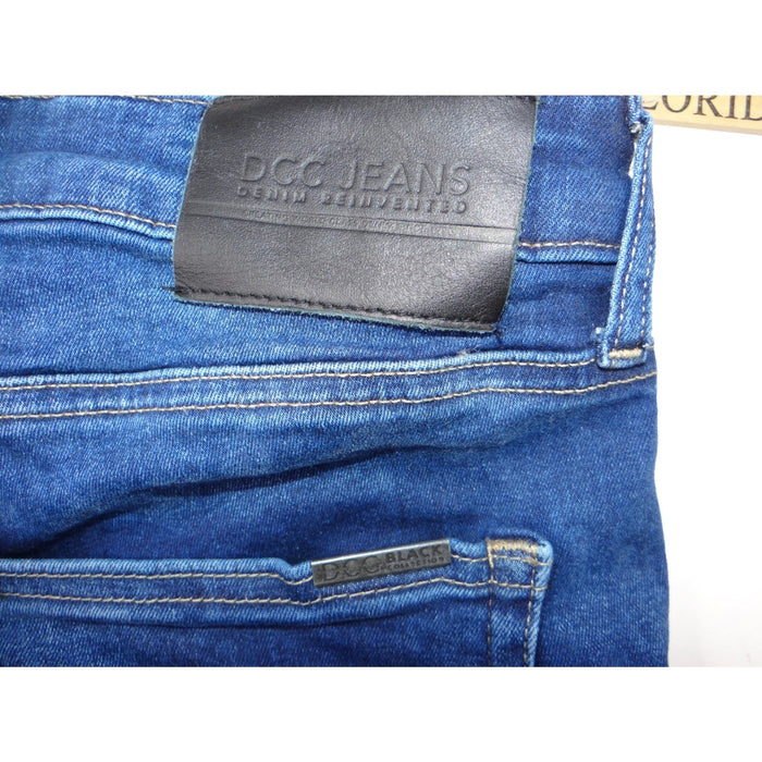 DCC JEANS Women Slim Fit Dark Wash Distressed Denim Jeans5