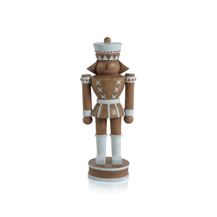 DECORATIVE NUTCRACKER 11.75"- BROWN