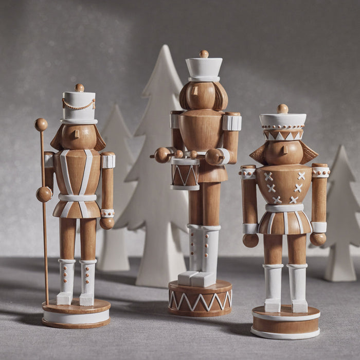 DECORATIVE NUTCRACKER 11.75"- BROWN