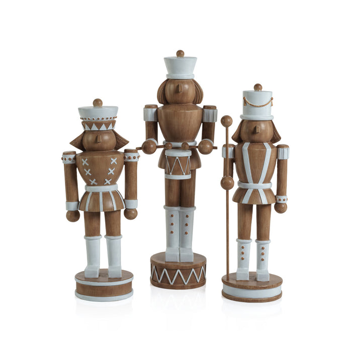 DECORATIVE NUTCRACKER WITH POLE - BROWN