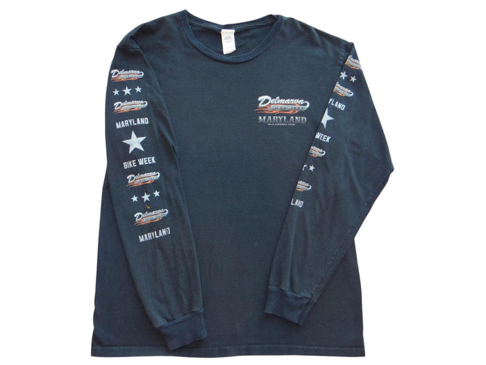 Delmarva Bike Week Maryland Men's Long Sleeve T Shirt0