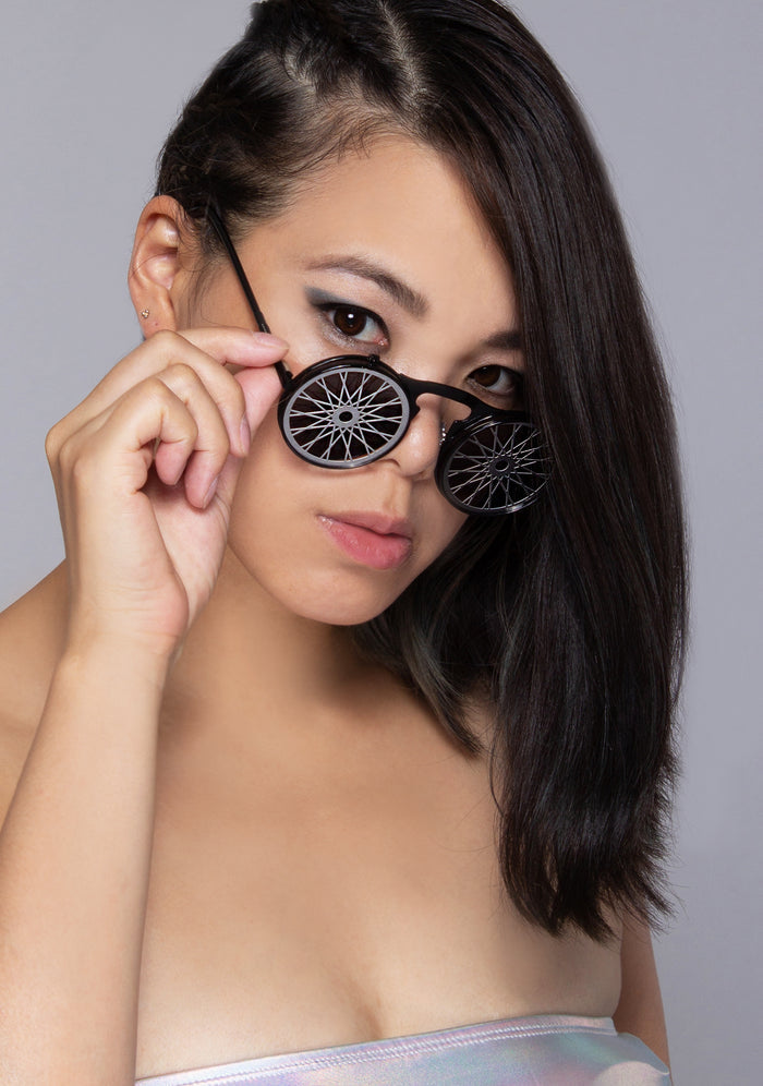 LASR Desert Oasis Flip Sunglasses — front view
