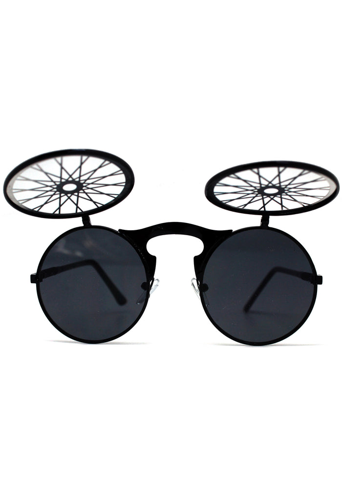 LASR Desert Oasis Flip Sunglasses — detail view