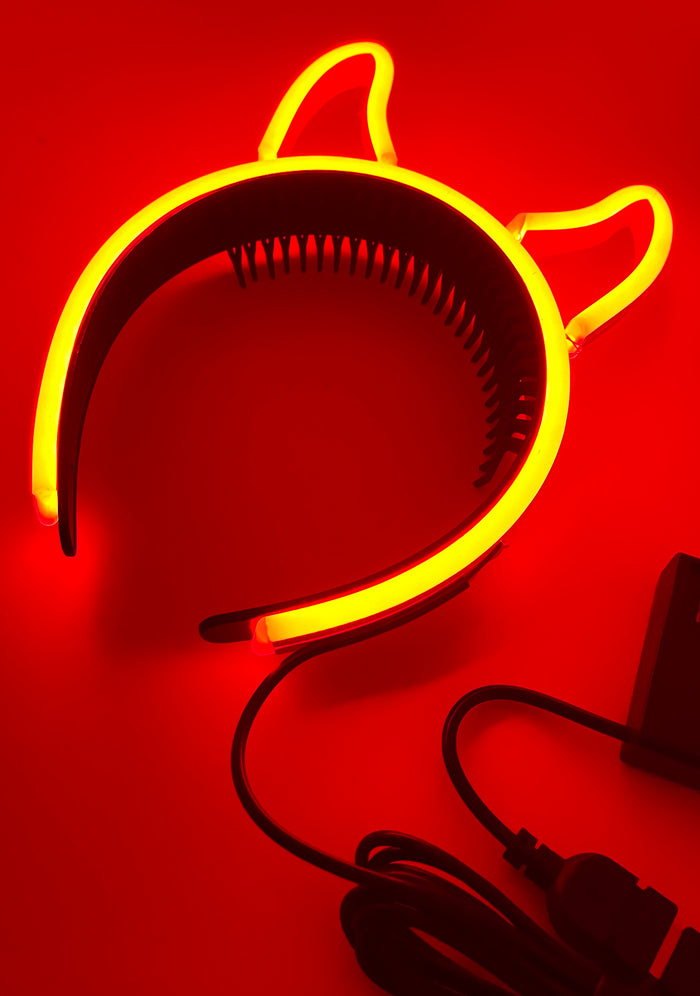 LASR Digital Devil LED Light Up Headband — product view