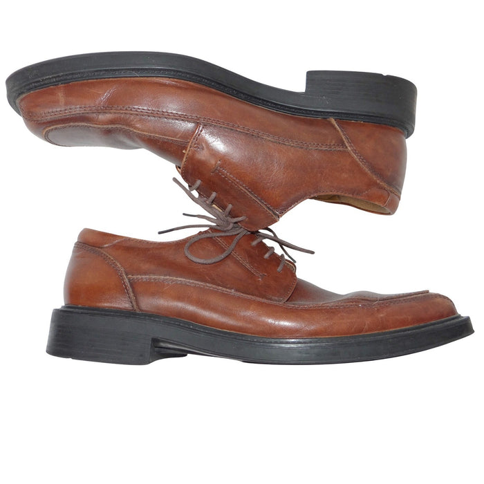 Dockers Mens Brown Leather Square Toe All Motion Comfort Oxford Shoes 9M0