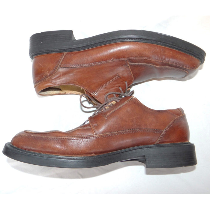 Dockers Mens Brown Leather Square Toe All Motion Comfort Oxford Shoes 9M1