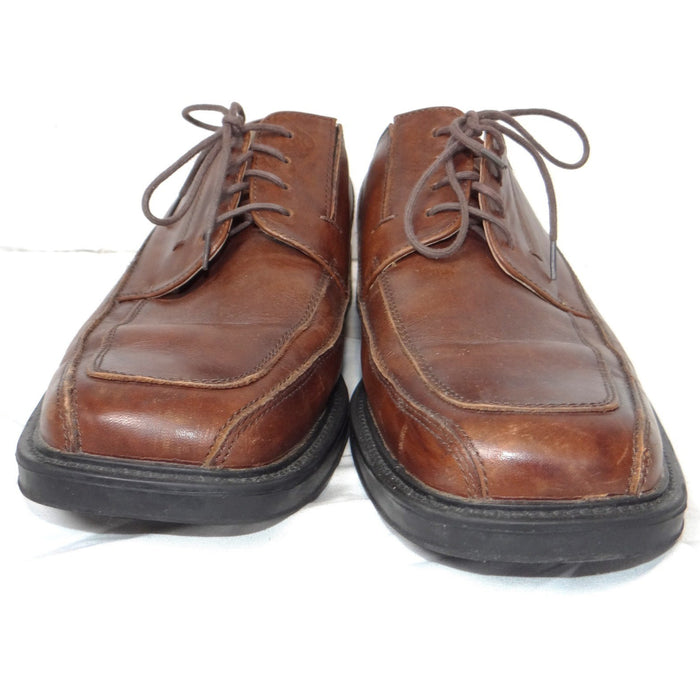 Dockers Mens Brown Leather Square Toe All Motion Comfort Oxford Shoes 9M3