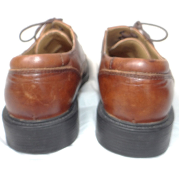 Dockers Mens Brown Leather Square Toe All Motion Comfort Oxford Shoes 9M4