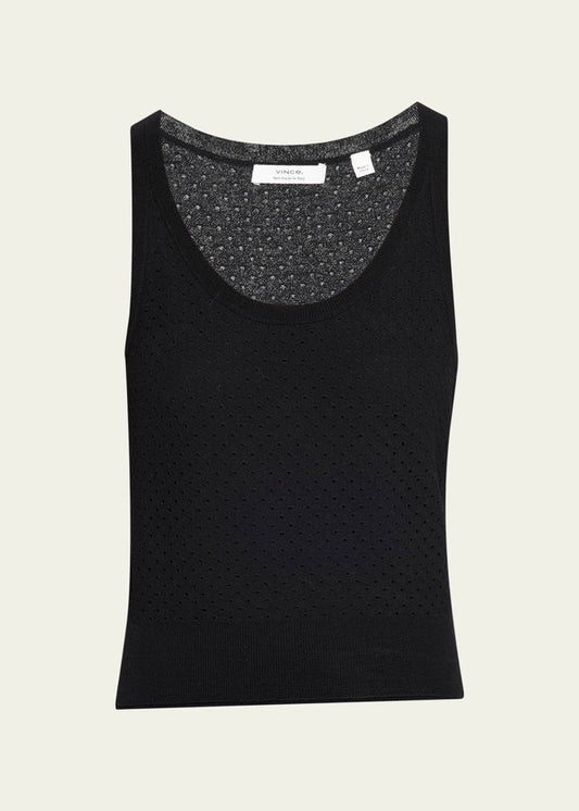 Double Layer Mesh Cami (Black)
