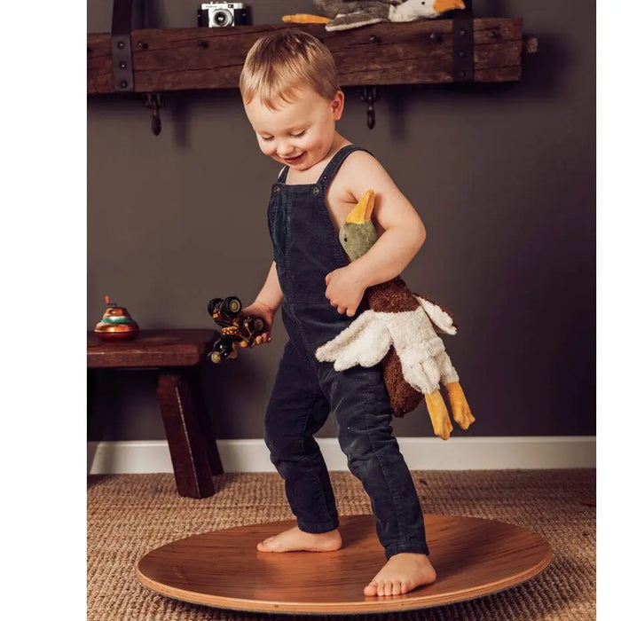 Doudou bouillotte en coton bio & laine Senger Naturwelt - Canard - Lilinappy