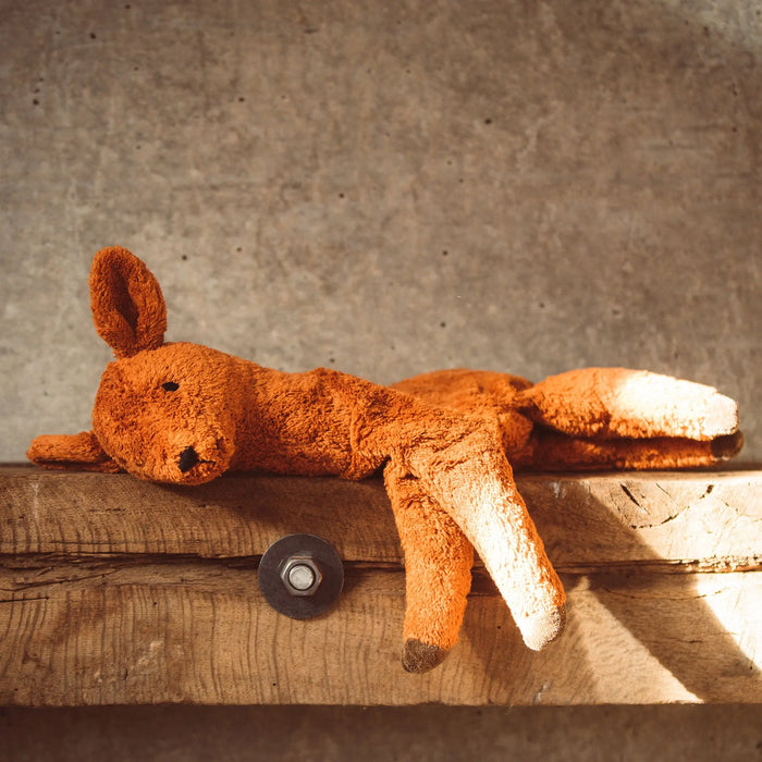 Doudou bouillotte en coton bio & laine Senger Naturwelt - Faon