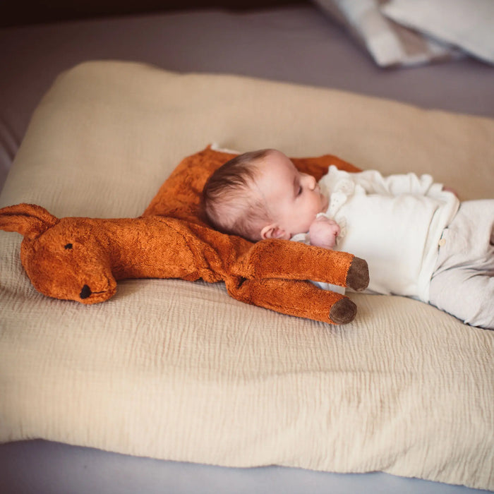 Doudou bouillotte en coton bio & laine Senger Naturwelt - Faon